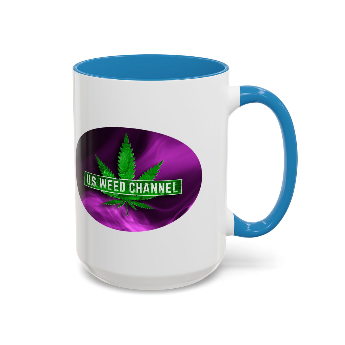 PERSONALIZED! Wake And Bake Coffee Mug with U.S. WEED CHANNEL Original Logo! - 11/15oz