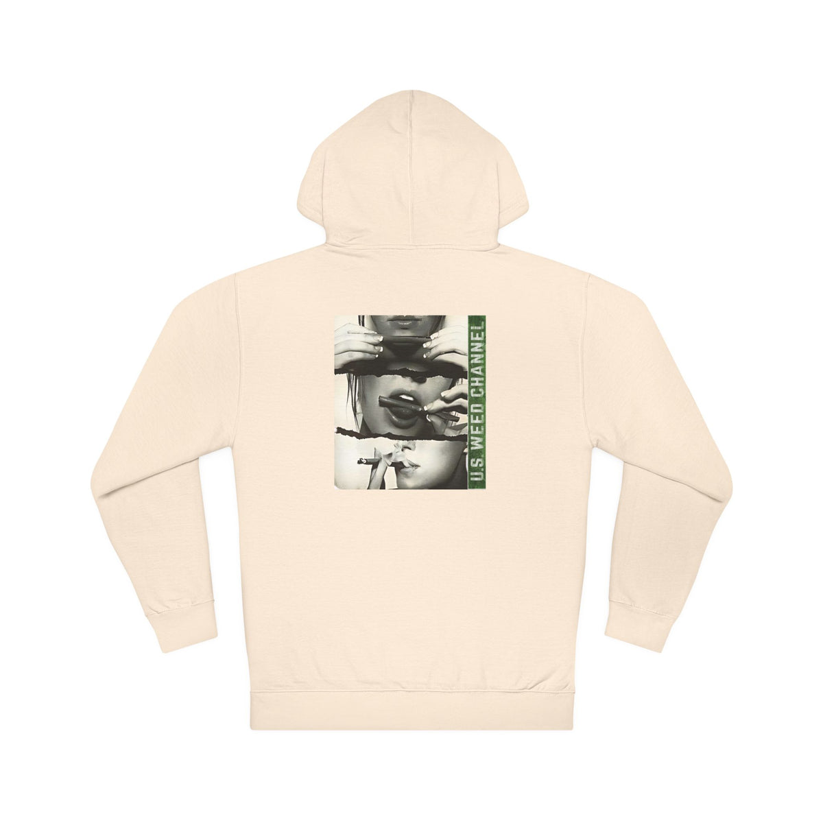 FREE CANNABIS MEDIA Chic Graphic 'Statement' Hoodie - U.S. WEED CHANNEL Cannabis Freedom-Fighter