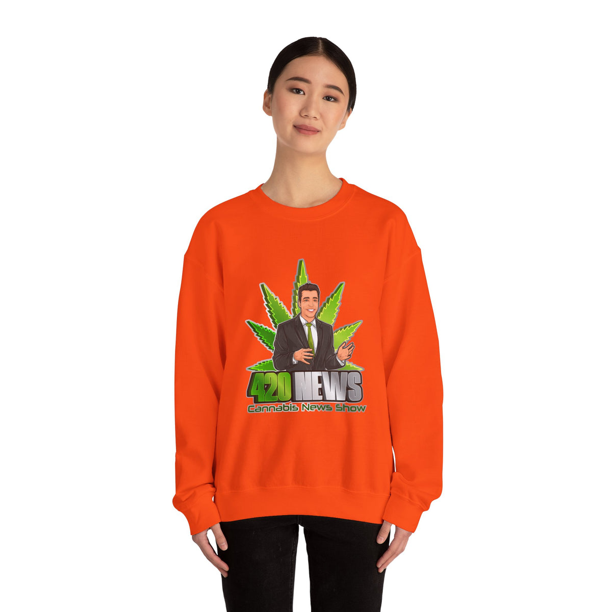 Unisex Heavy Blend™ 420 News Crewneck Sweatshirt