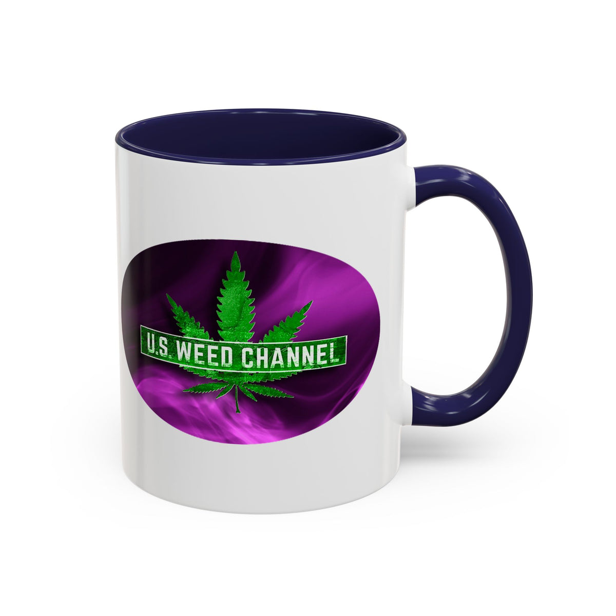 PERSONALIZED! Wake And Bake Coffee Mug with U.S. WEED CHANNEL Original Logo! - 11/15oz