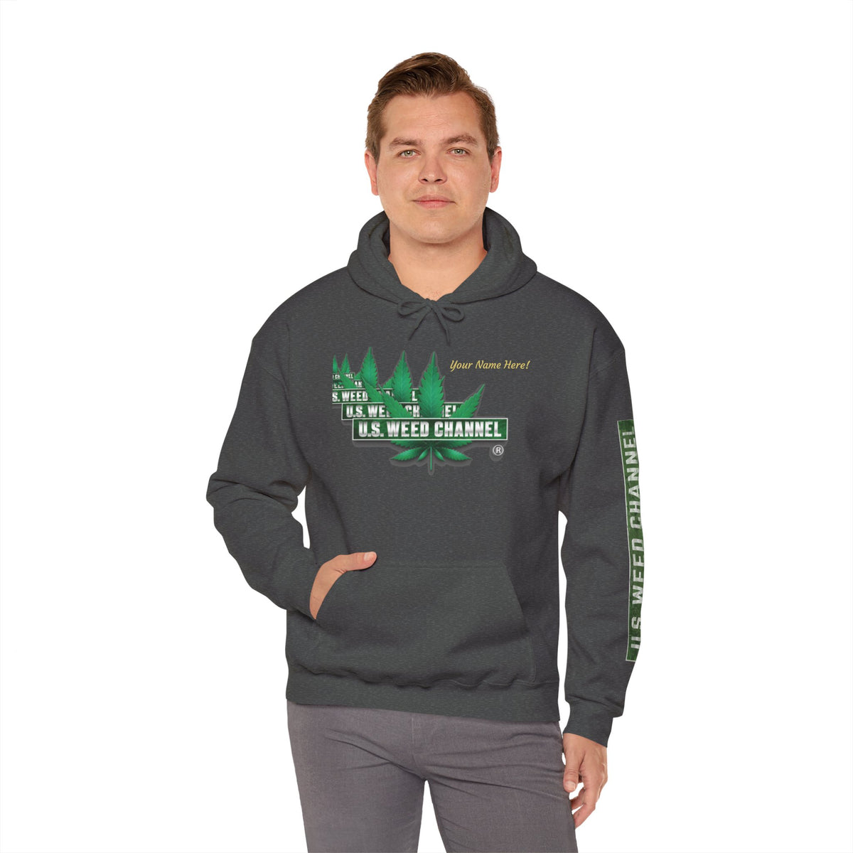 U.S. Weed Channel Hoodie — Repeater Logo Pullover