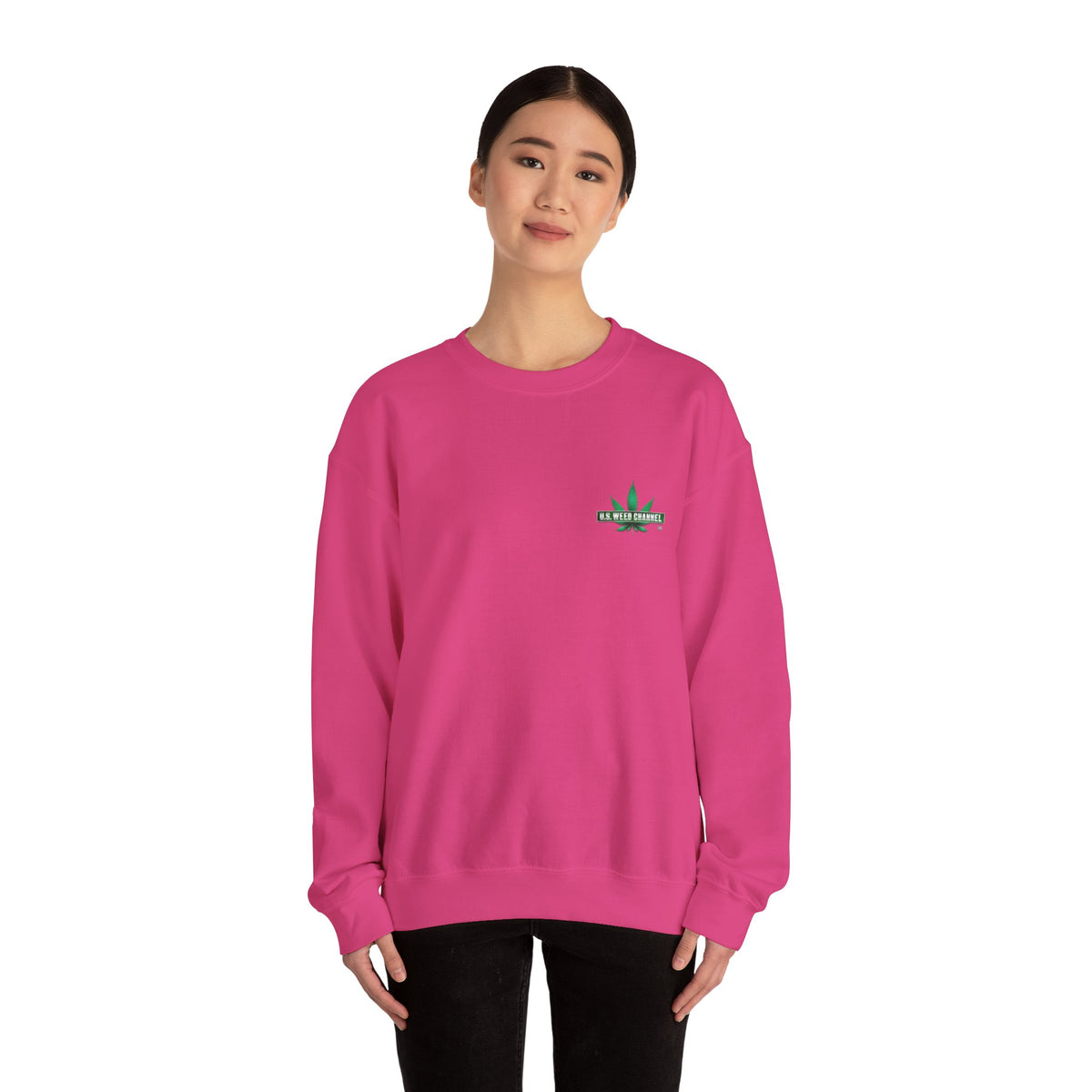 U.S. WEED CHANNEL Basics - Crewneck Everyone Sweatshirt