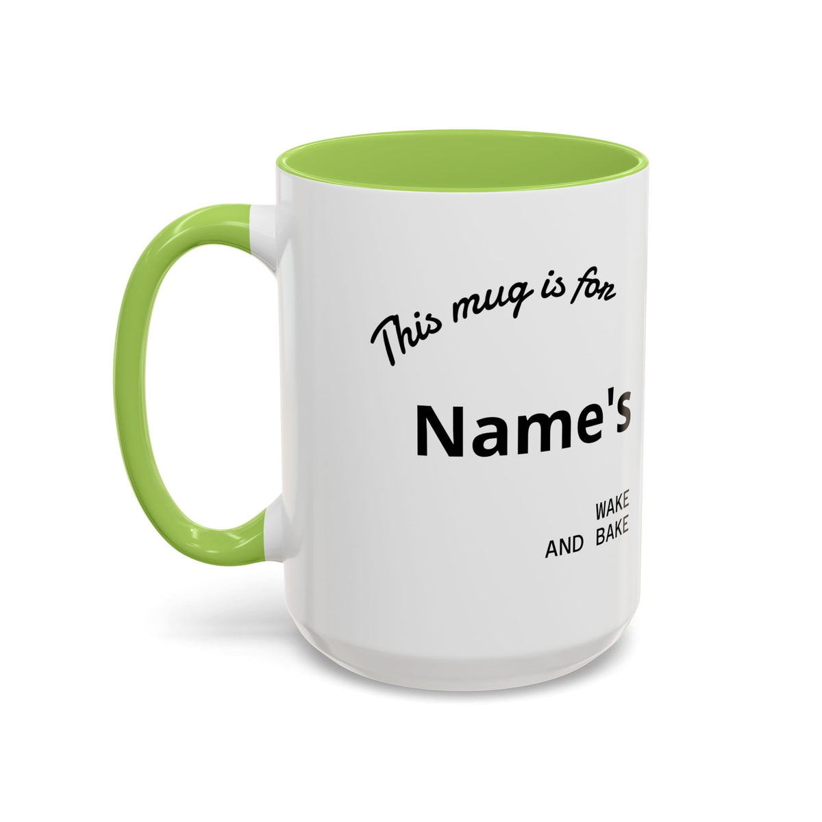 PERSONALIZED! Wake And Bake Coffee Mug with U.S. WEED CHANNEL Original Logo! - 11/15oz