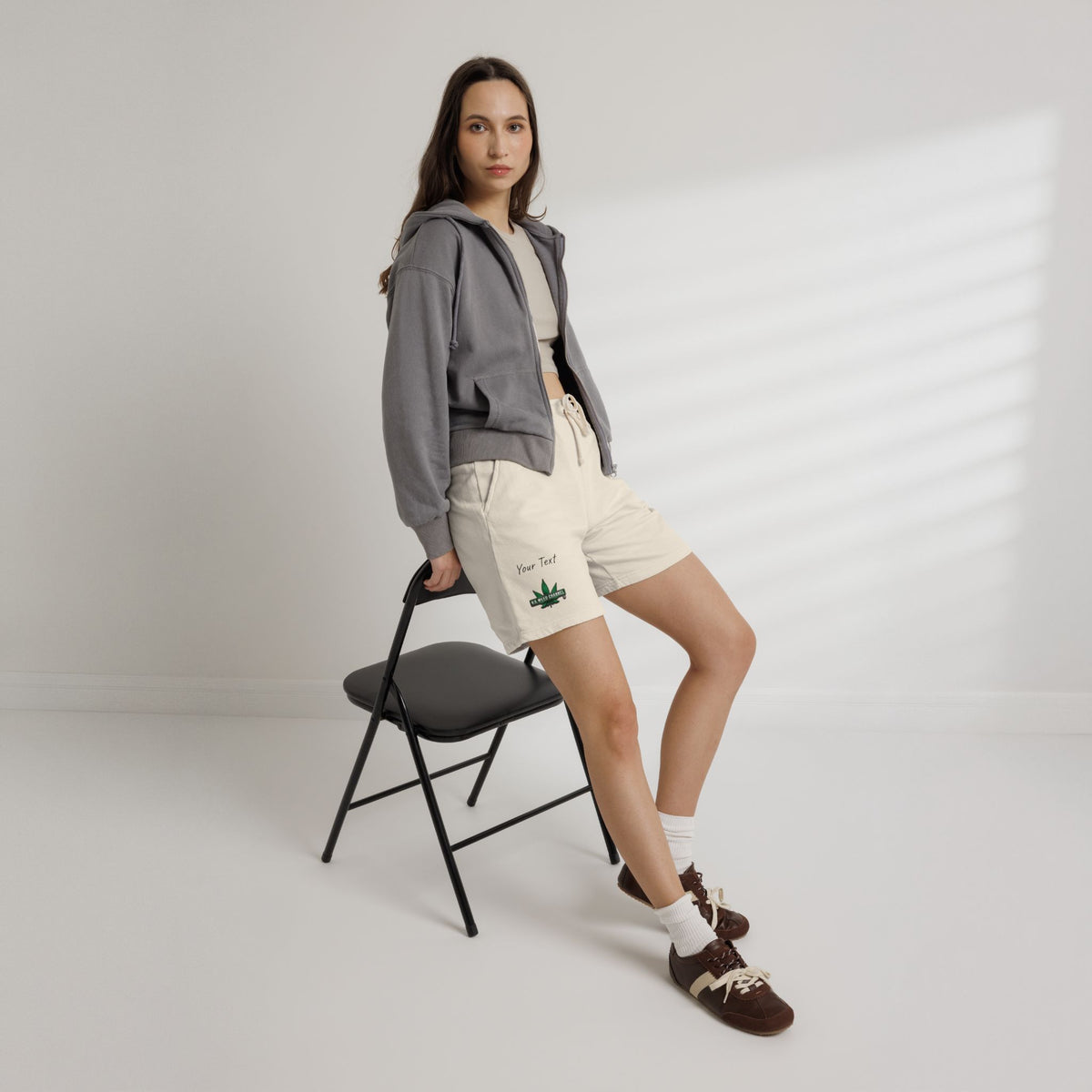 PERSONALIZED! Chillaxin' Fleece Sweat Shorts — U.S. WEED CHANNEL Branded