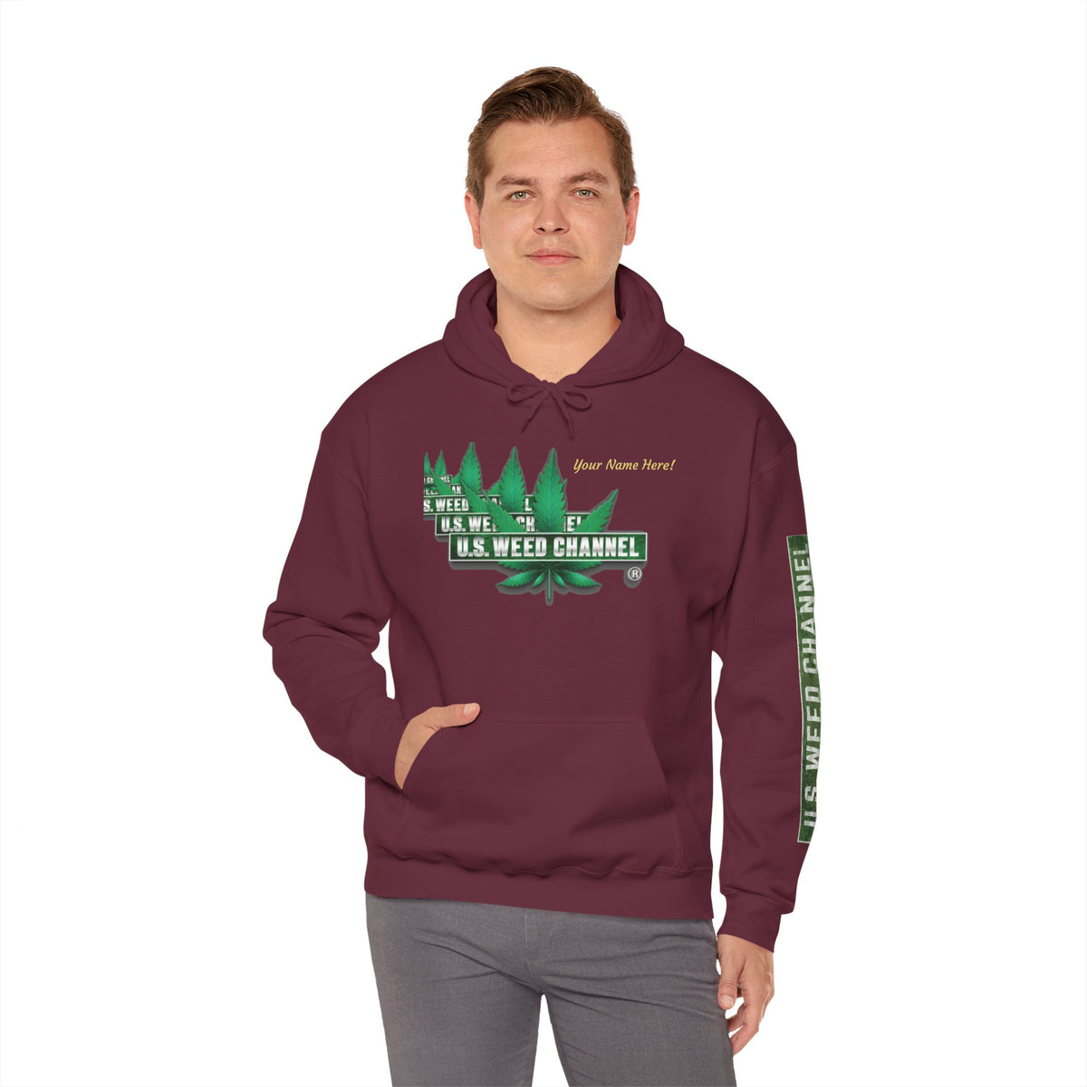 U.S. Weed Channel Hoodie — Repeater Logo Pullover