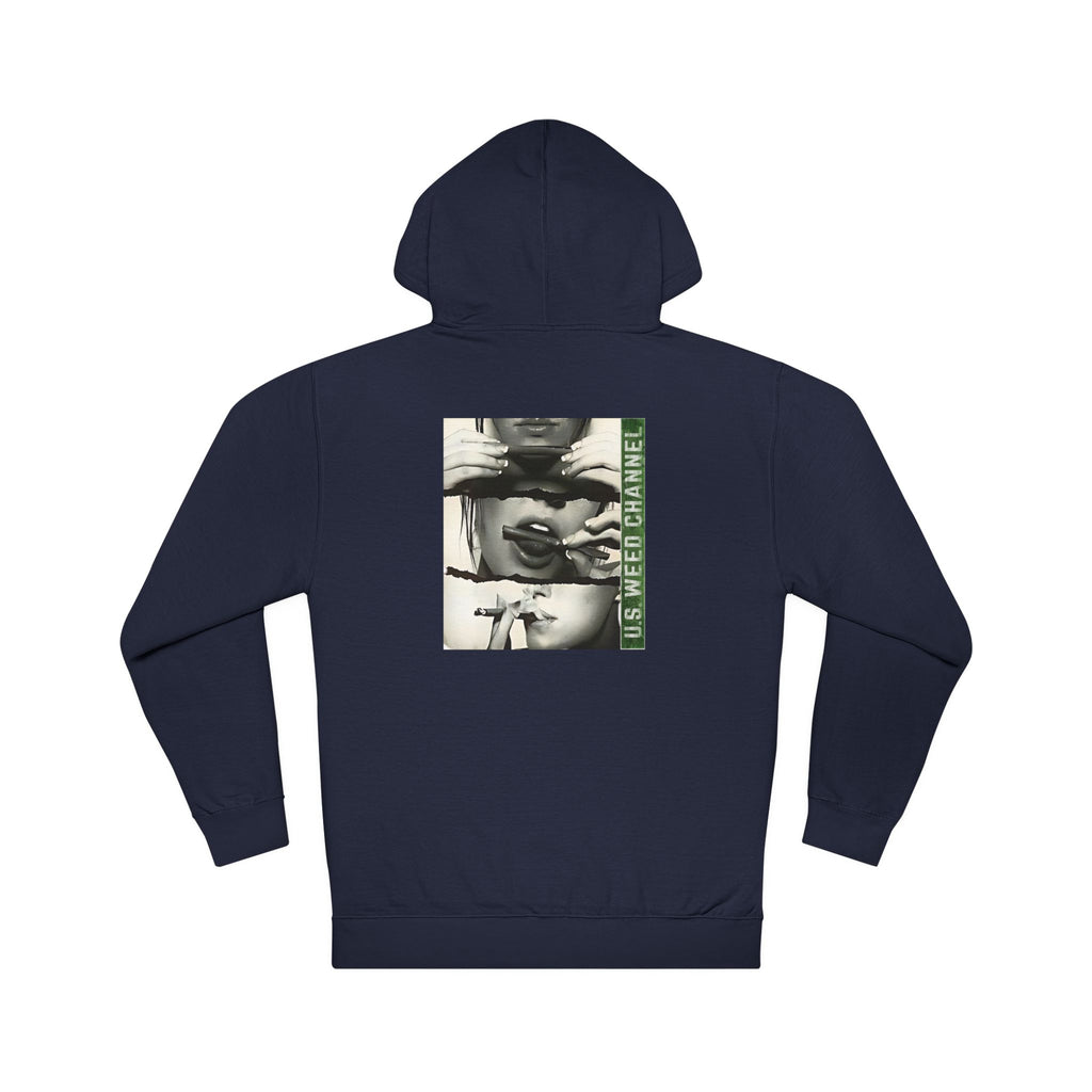 FREE CANNABIS MEDIA Chic Graphic 'Statement' Hoodie - U.S. WEED CHANNEL Cannabis Freedom-Fighter