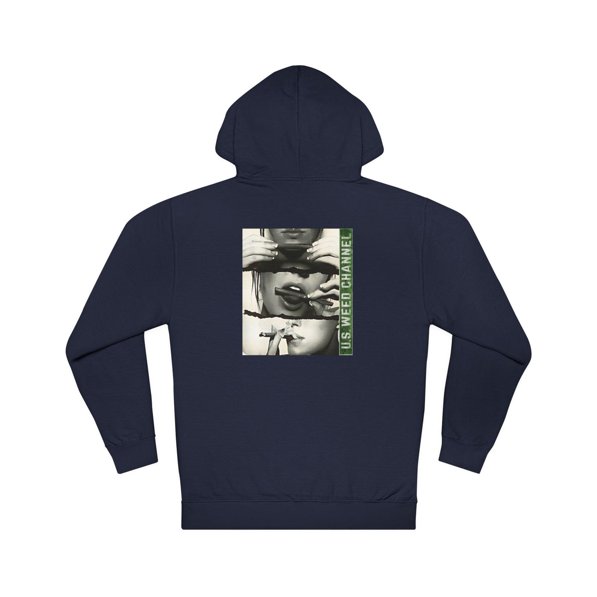FREE CANNABIS MEDIA Chic Graphic 'Statement' Hoodie - U.S. WEED CHANNEL Cannabis Freedom-Fighter