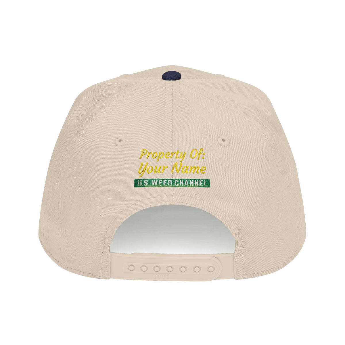 The 'Pass That Time' Mid Profile Baseball Cap by U.S. WEED CHANNEL