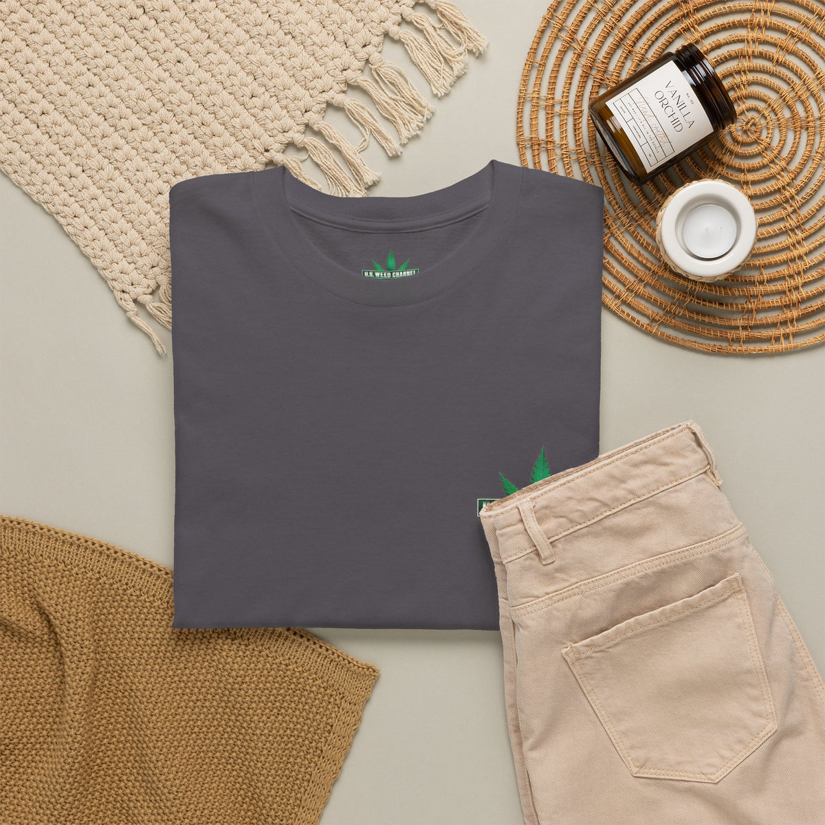 U.S. WEED CHANNEL 'Basics' T-Shirt – USWC Logo Tee