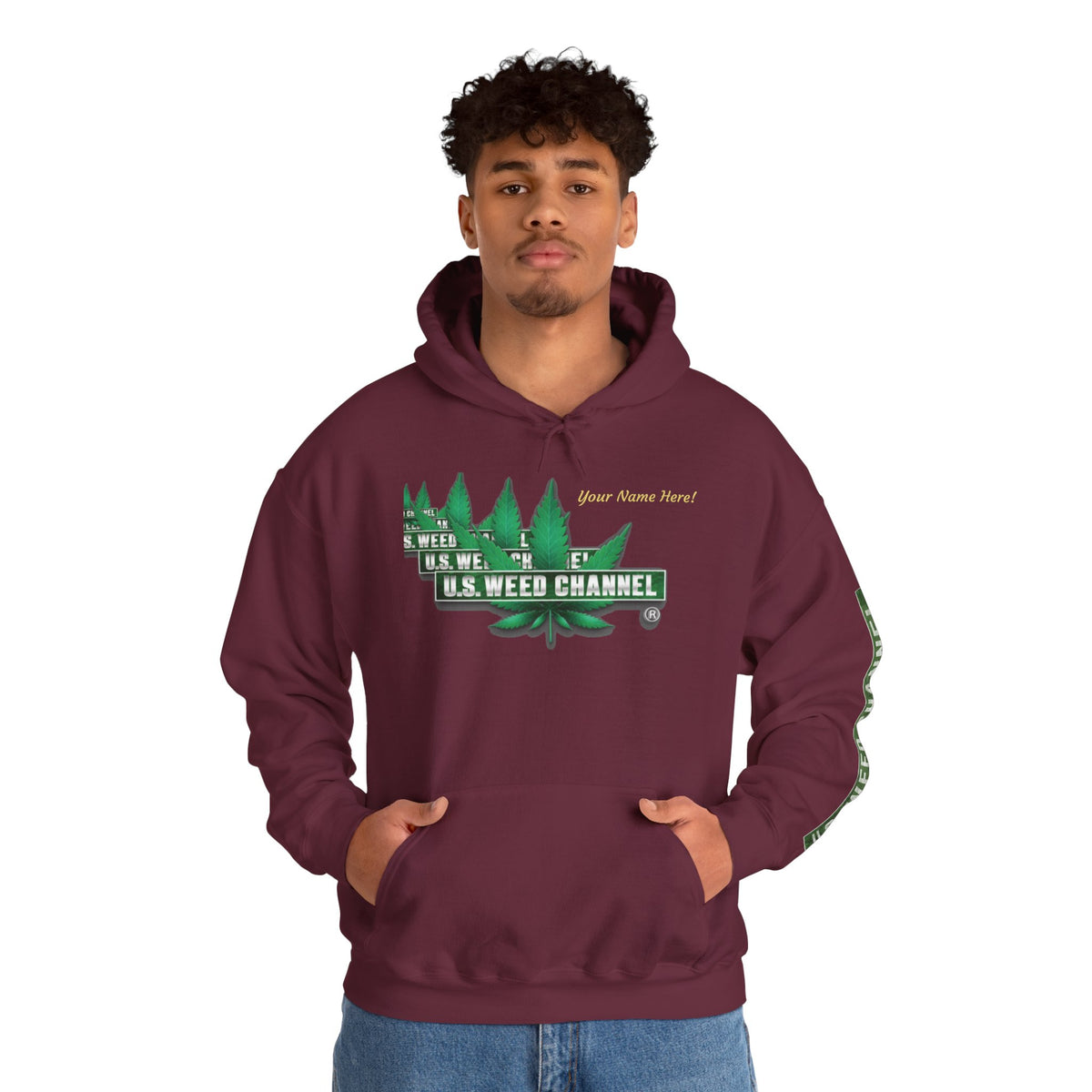 U.S. Weed Channel Hoodie — Repeater Logo Pullover