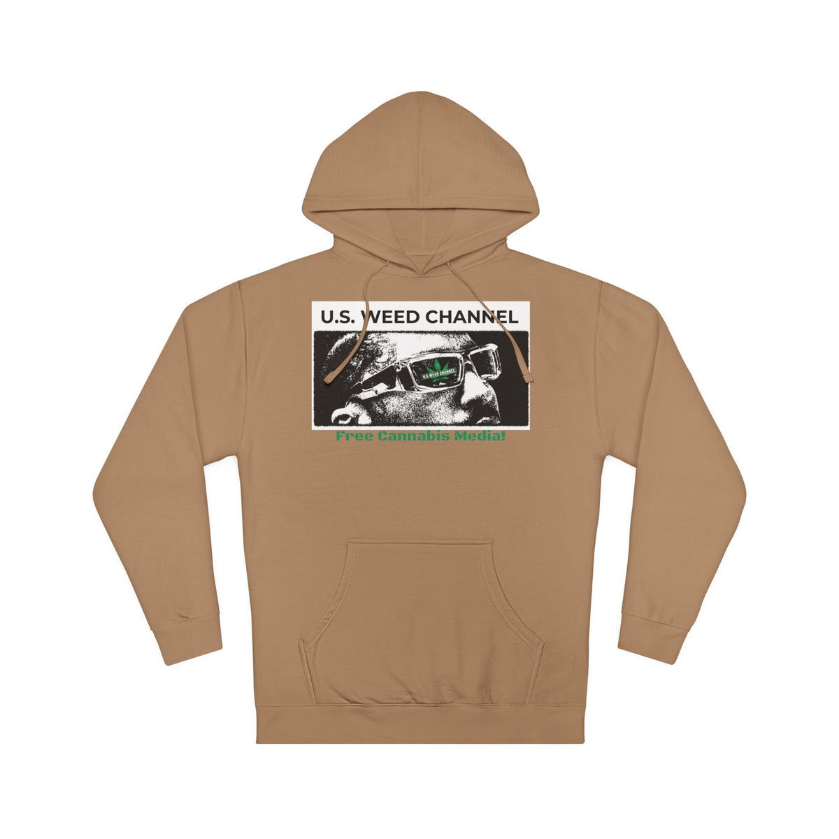 FREE CANNABIS MEDIA Chic Graphic 'Statement' Hoodie - U.S. WEED CHANNEL Cannabis Freedom-Fighter