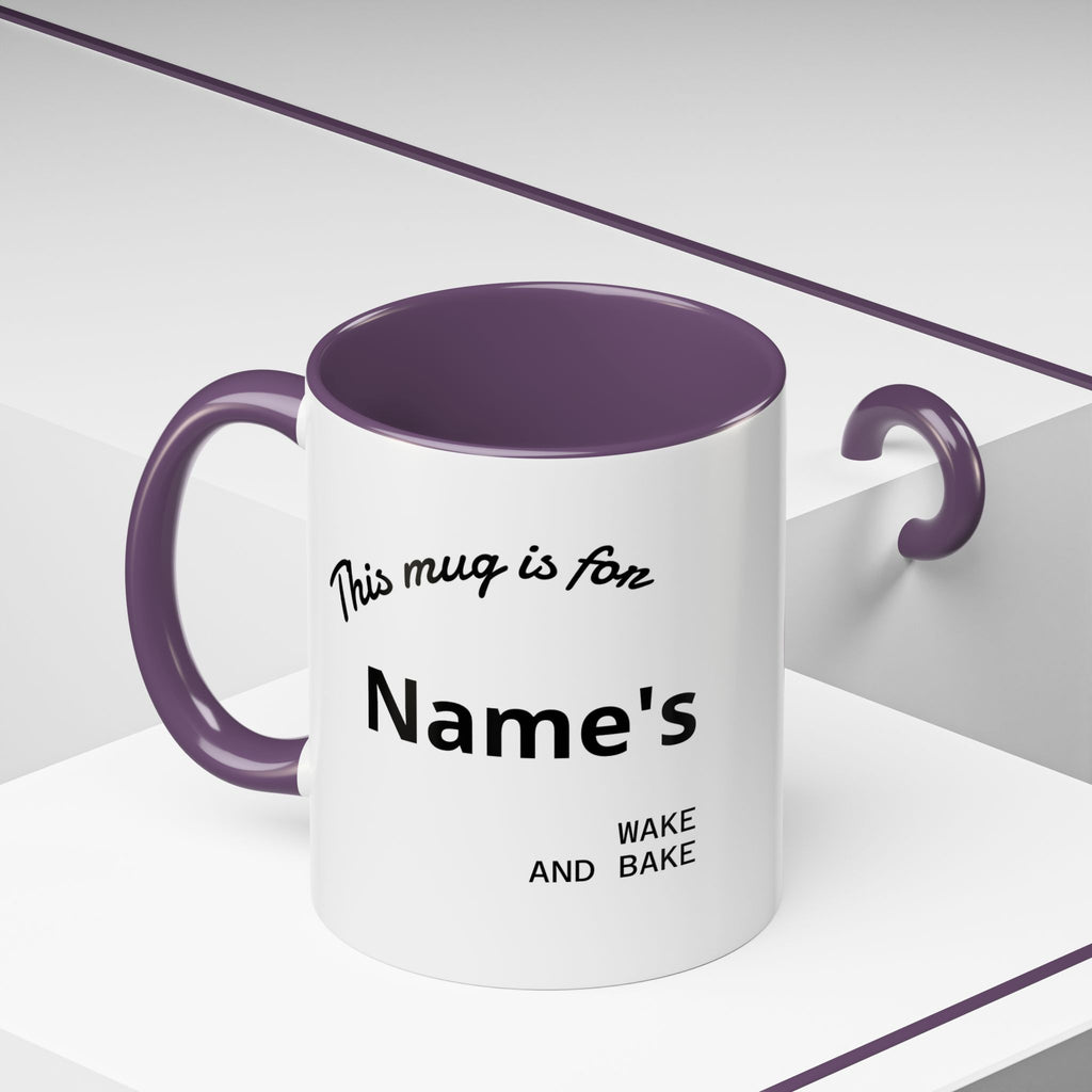 PERSONALIZED! Wake And Bake Coffee Mug with U.S. WEED CHANNEL Original Logo! - 11/15oz