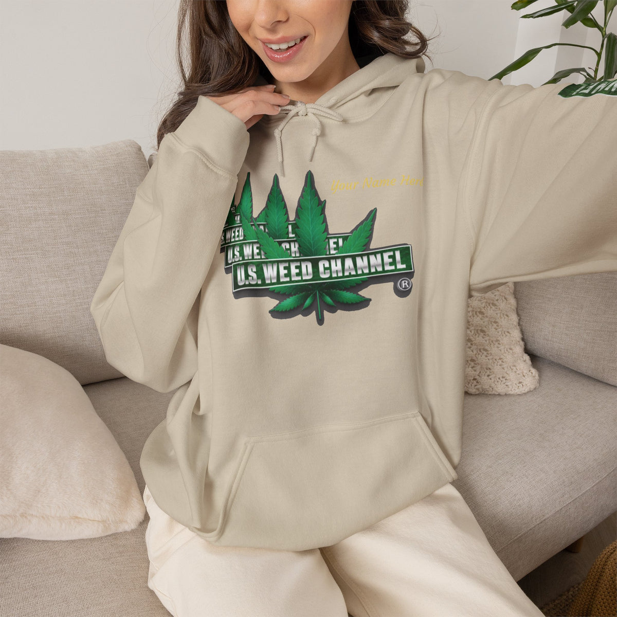 U.S. Weed Channel Hoodie — Repeater Logo Pullover
