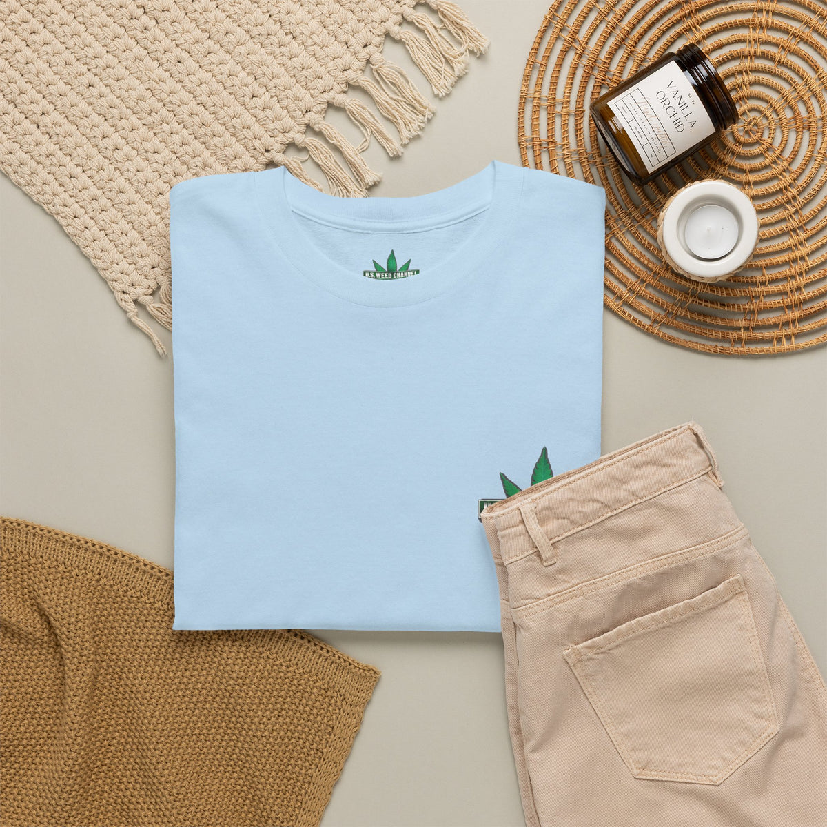 U.S. WEED CHANNEL 'Basics' T-Shirt – USWC Logo Tee