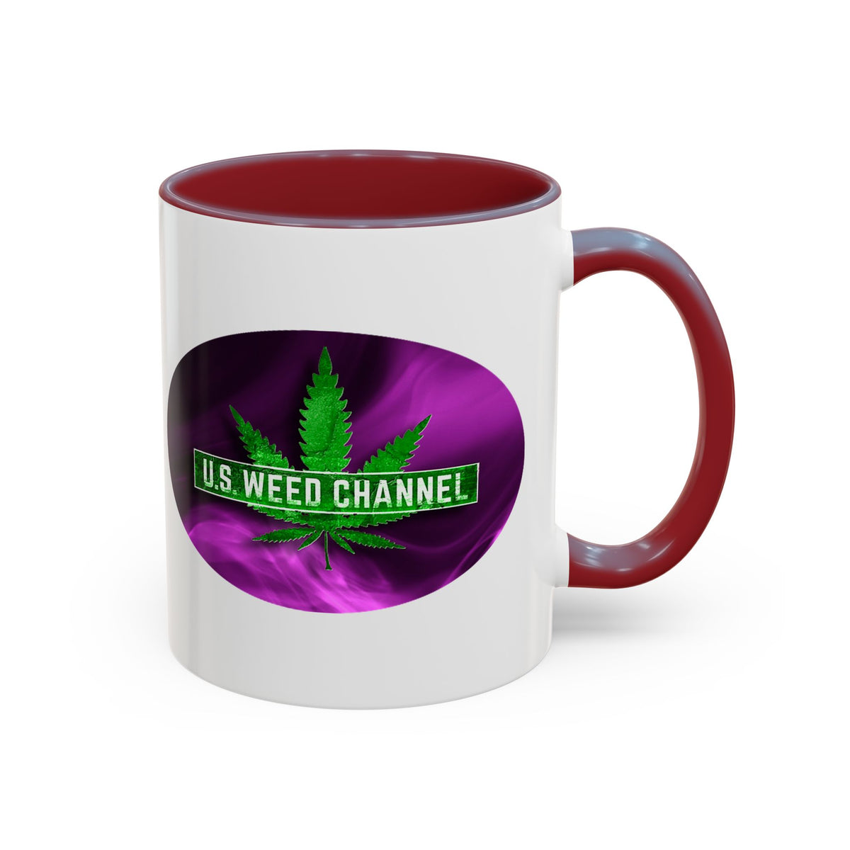 PERSONALIZED! Wake And Bake Coffee Mug with U.S. WEED CHANNEL Original Logo! - 11/15oz