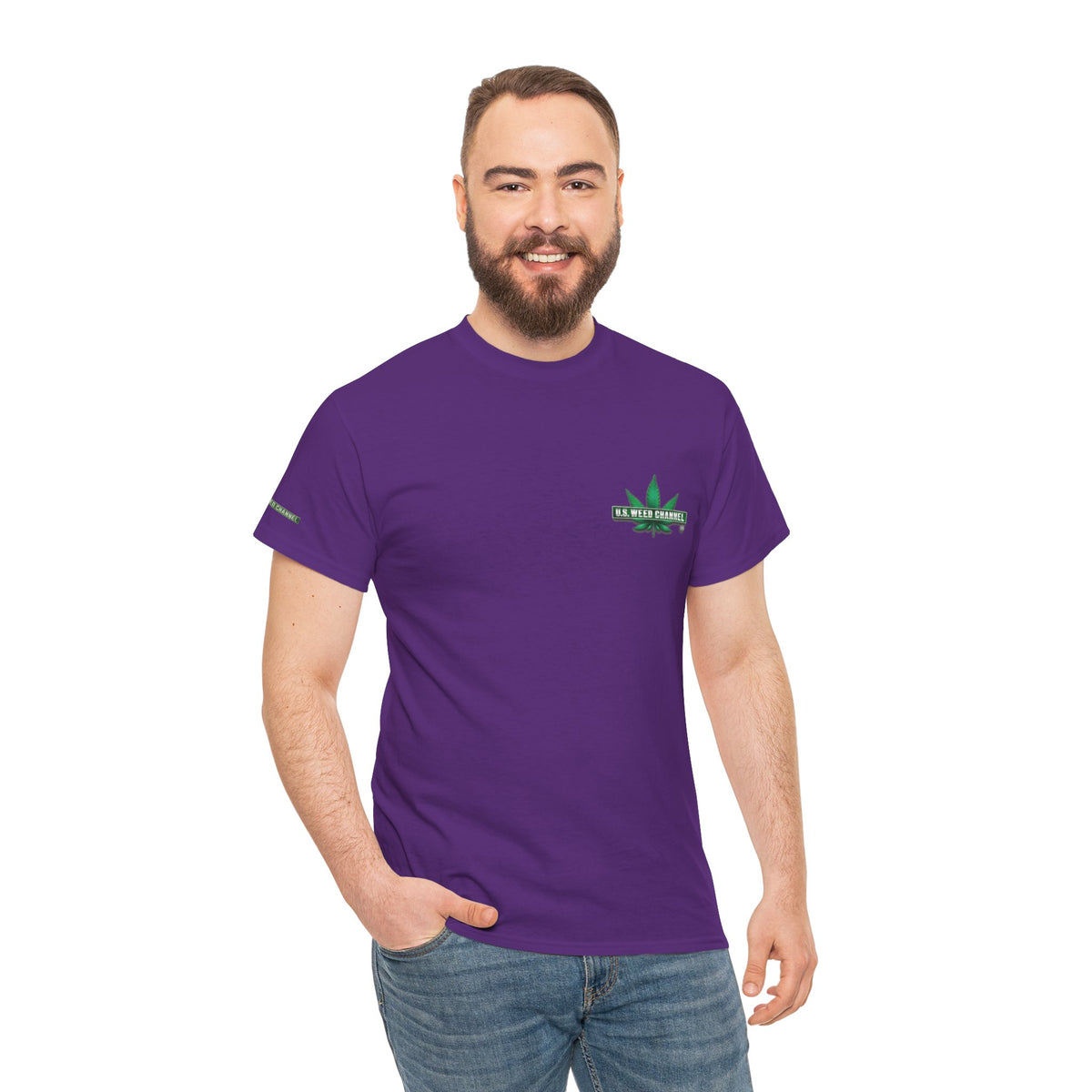 U.S. WEED CHANNEL 'Basics' T-Shirt – USWC Logo Tee