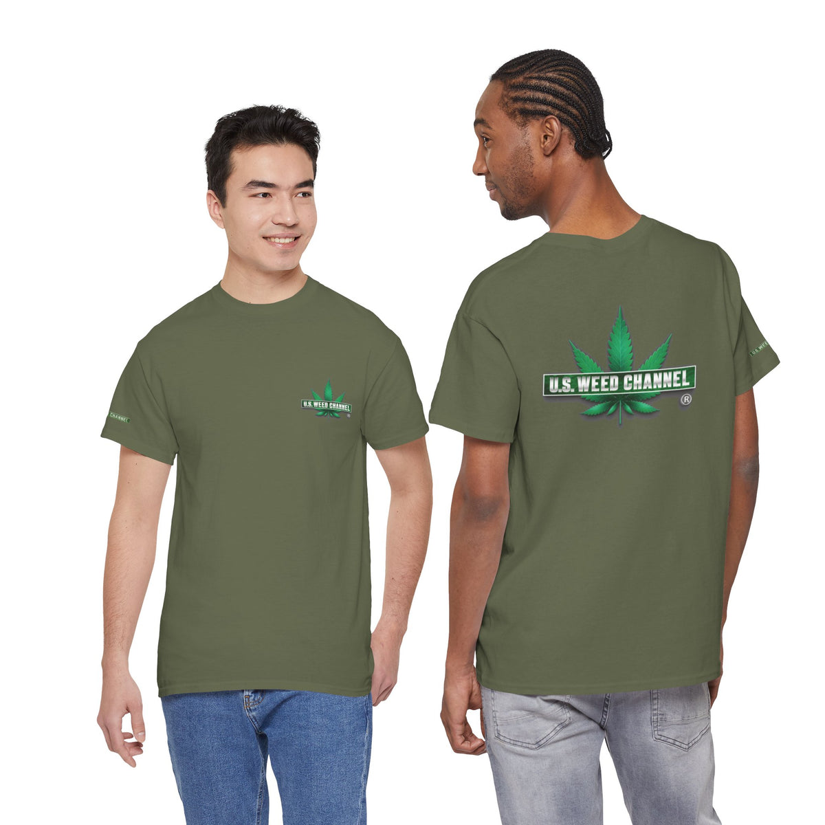 U.S. WEED CHANNEL 'Basics' T-Shirt – USWC Logo Tee