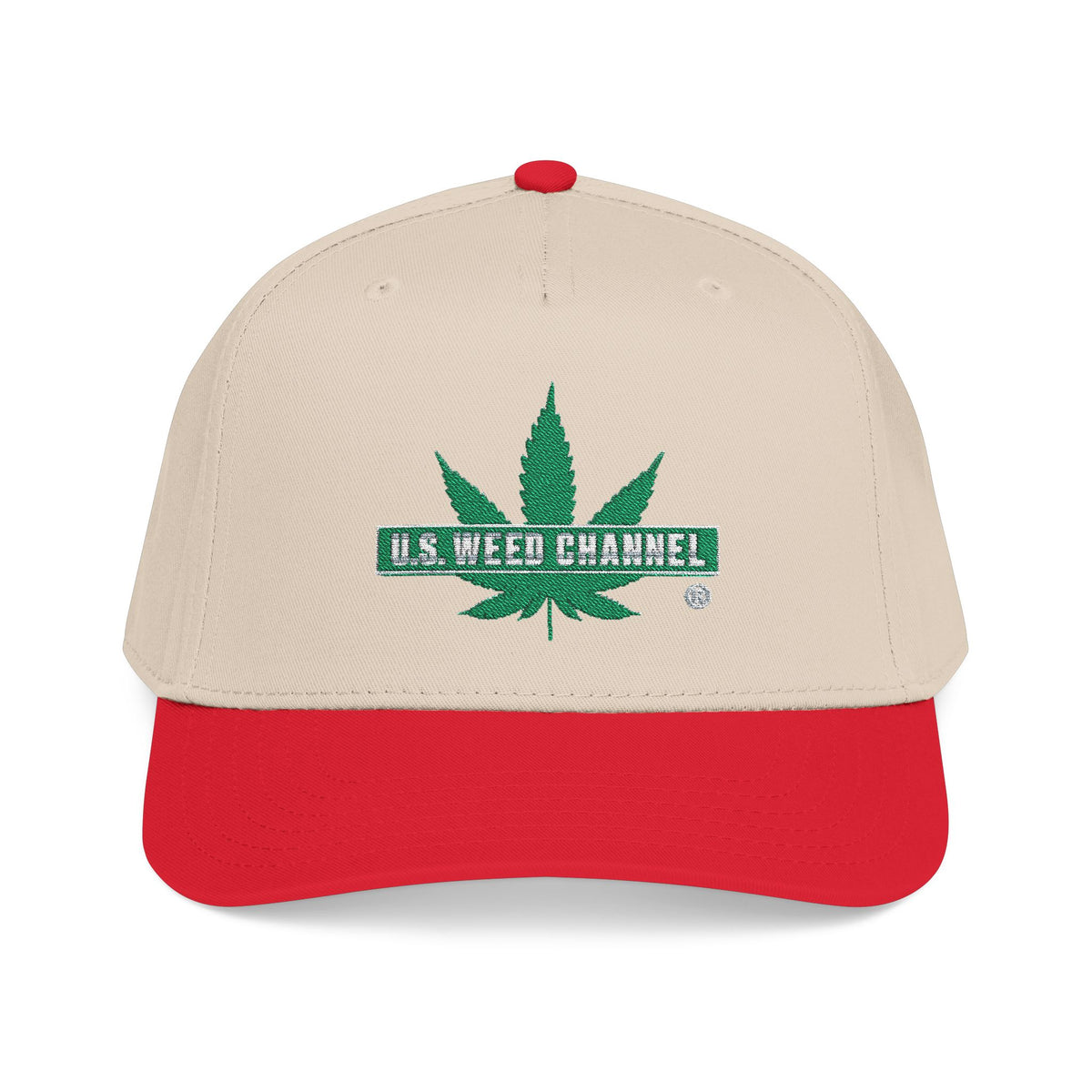 The 'Pass That Time' Mid Profile Baseball Cap by U.S. WEED CHANNEL