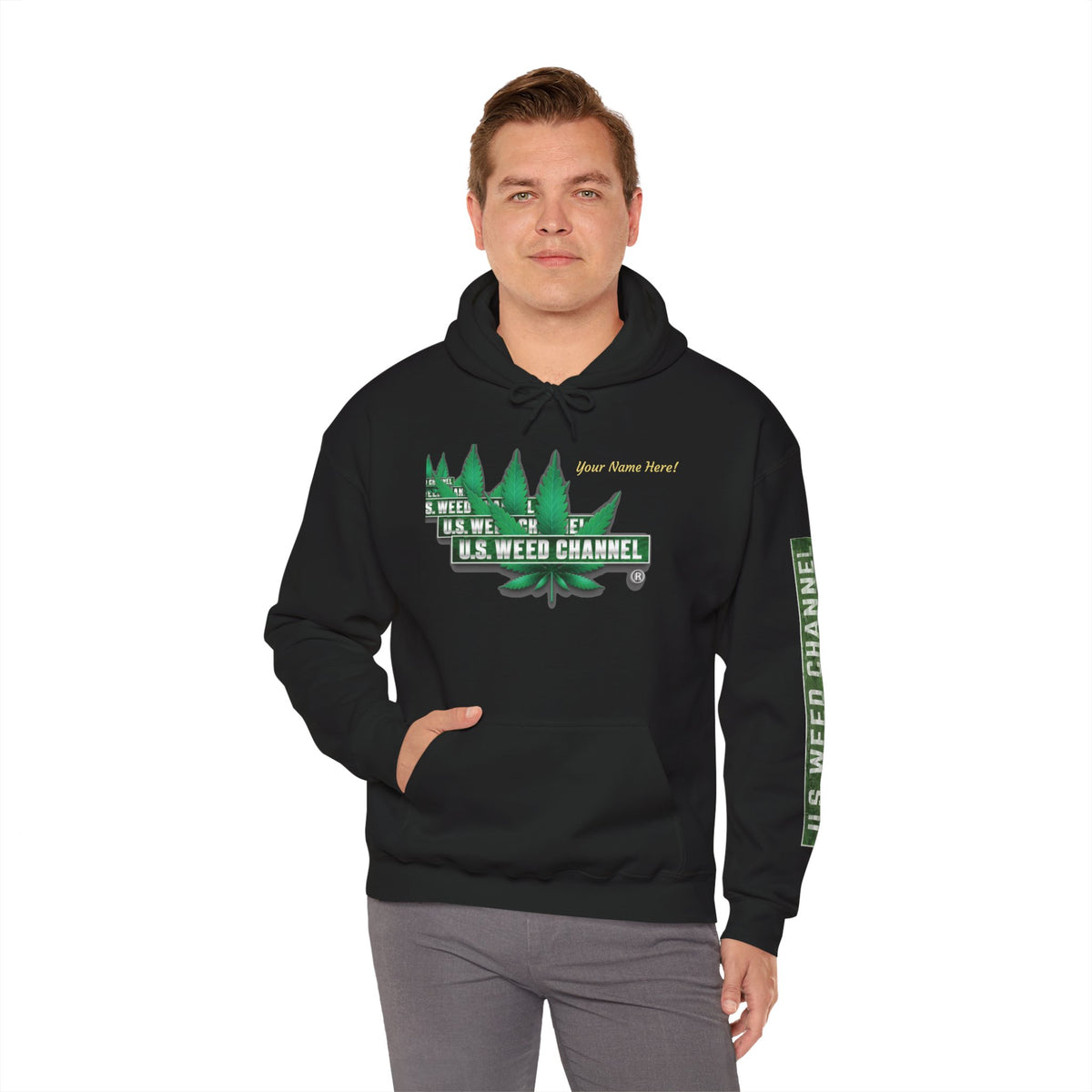 U.S. Weed Channel Hoodie — Repeater Logo Pullover