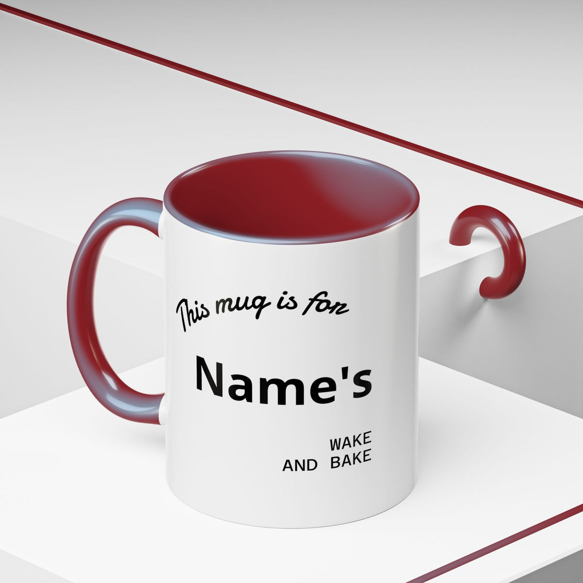 PERSONALIZED! Wake And Bake Coffee Mug with U.S. WEED CHANNEL Original Logo! - 11/15oz
