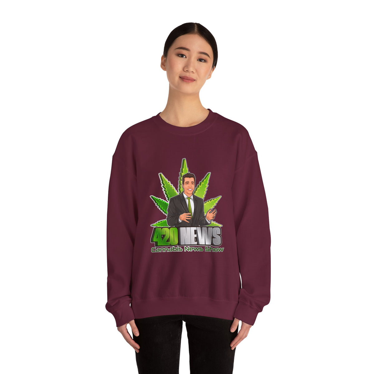 Unisex Heavy Blend™ 420 News Crewneck Sweatshirt