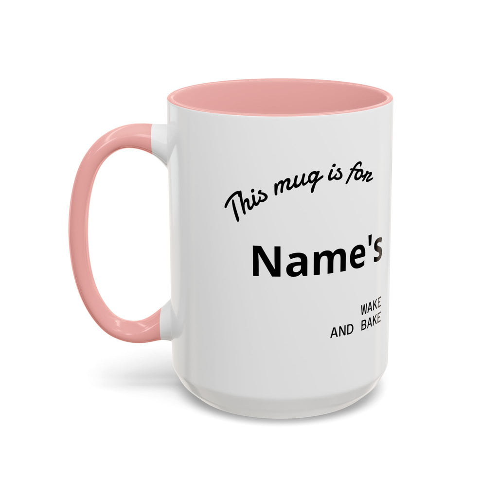 PERSONALIZED! Wake And Bake Coffee Mug with U.S. WEED CHANNEL Original Logo! - 11/15oz