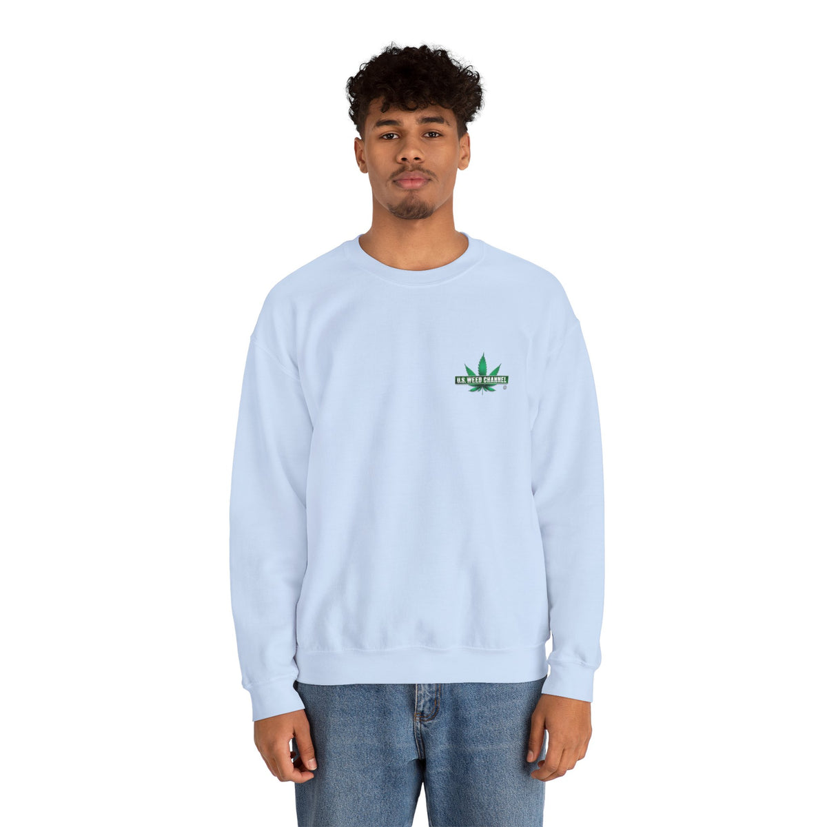 U.S. WEED CHANNEL Basics - Crewneck Everyone Sweatshirt