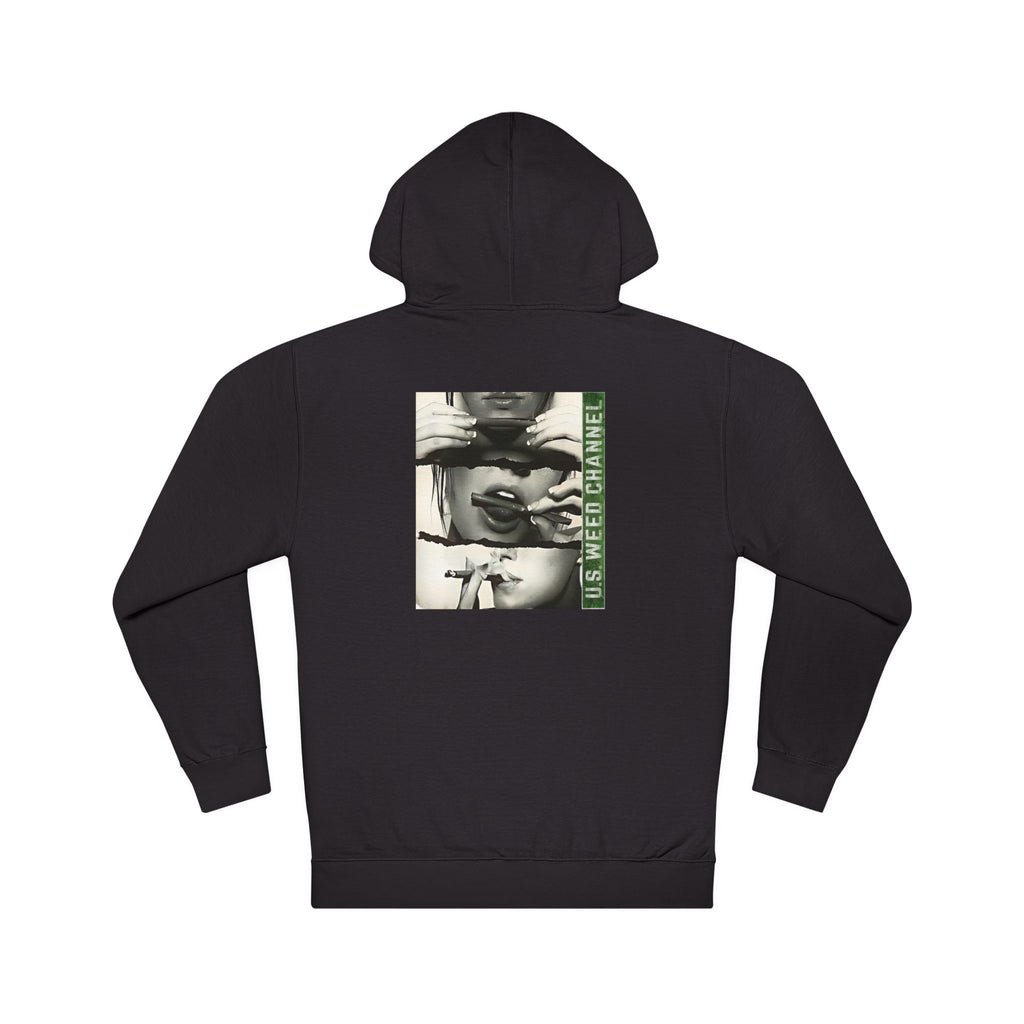 FREE CANNABIS MEDIA Chic Graphic 'Statement' Hoodie - U.S. WEED CHANNEL Cannabis Freedom-Fighter