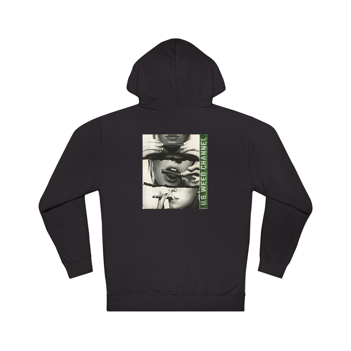 FREE CANNABIS MEDIA Chic Graphic 'Statement' Hoodie - U.S. WEED CHANNEL Cannabis Freedom-Fighter