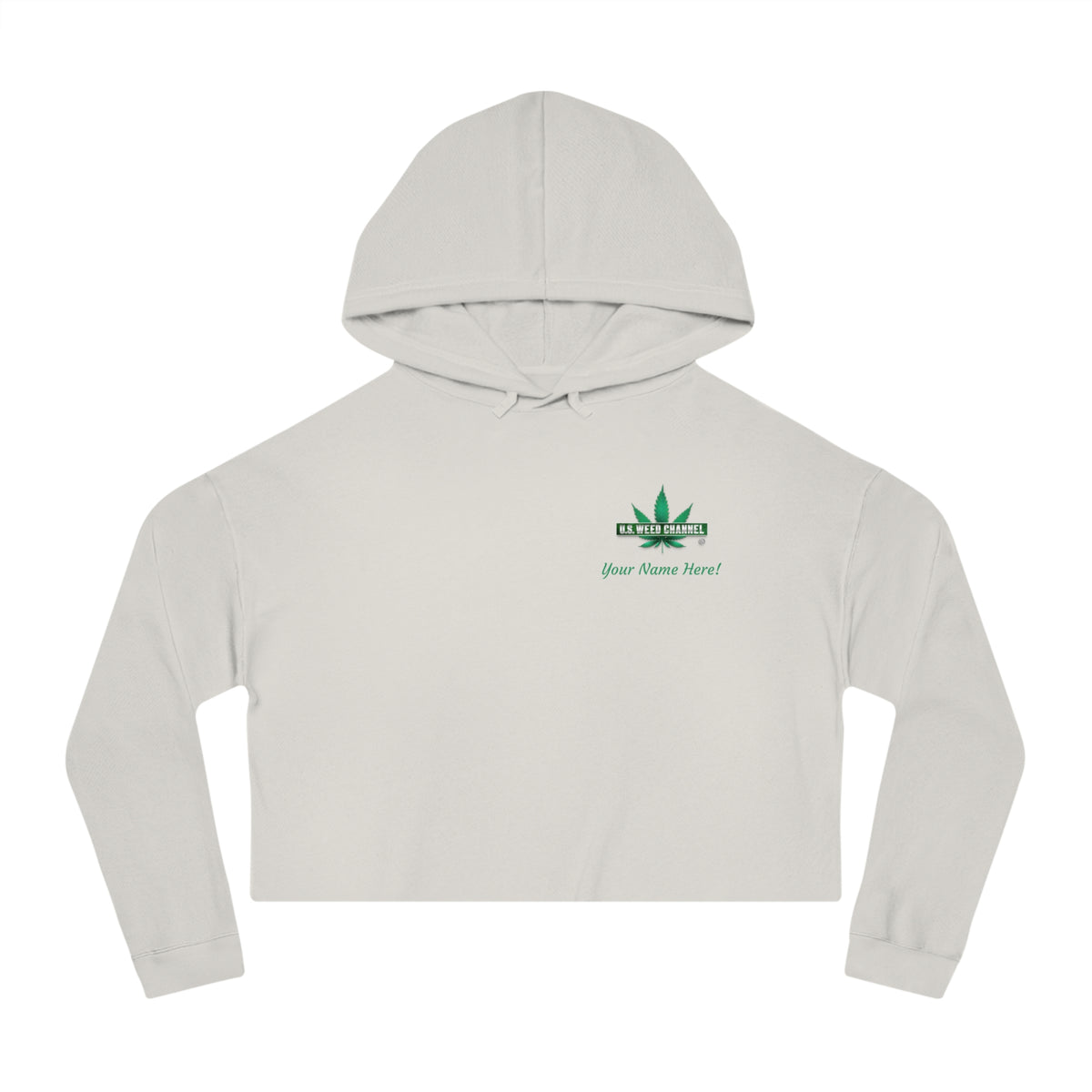 The 'True Love!' Super Comfy Cropped Hoodie - by U.S. WEED CHANNEL