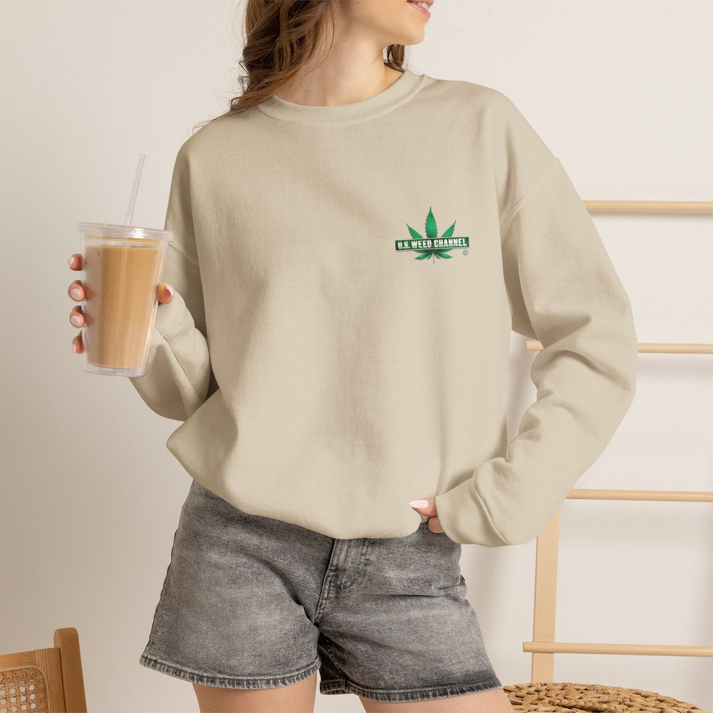 U.S. WEED CHANNEL Basics - Crewneck Everyone Sweatshirt