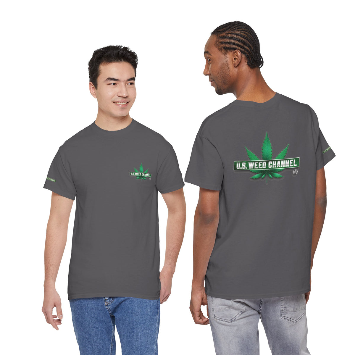 U.S. WEED CHANNEL 'Basics' T-Shirt – USWC Logo Tee